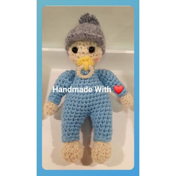 Boneco Bebé em Crochet