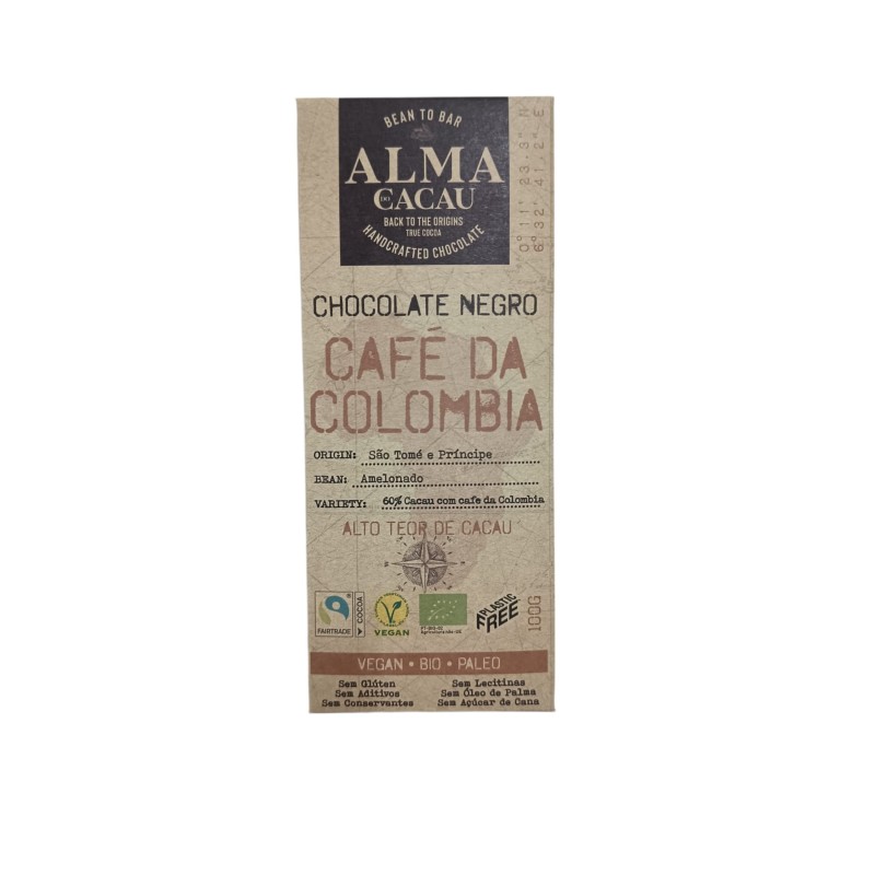 Chocolate Negro de Café - Vegan, BIO, Paleo