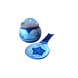 Saleiro flor azul