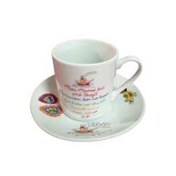 Chávena de café lenço dos namorados