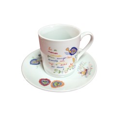 Chávena de café lenço dos namorados