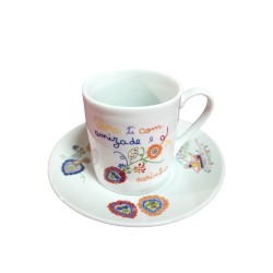 Chávena de café lenço dos namorados