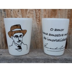 Copo de shot Fernando Pessoa