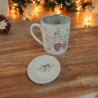 Caneca do chá Lenço dos Namorados