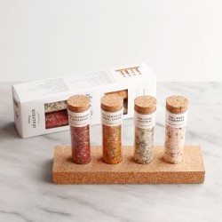 Conjunto de sal aromatizado c/ base de cortiça
