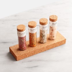 Conjunto de sal aromatizado c/ base de cortiça