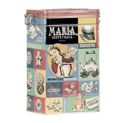 Lata de bolachas de caramelo salgado