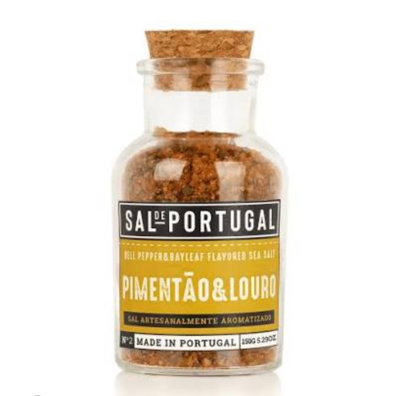 Sal aromatizado - pimentão e louro