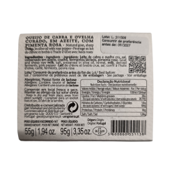 Queijo de cabra e ovelha em azeite c/ pimenta rosa