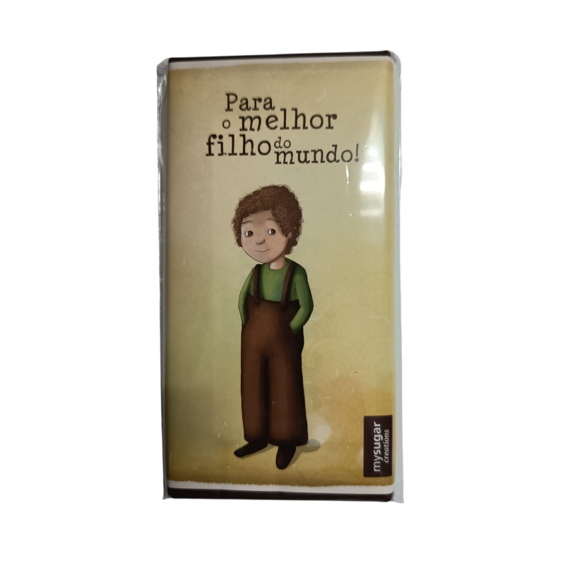 Tablete de chocolate - "Melhor Filho"