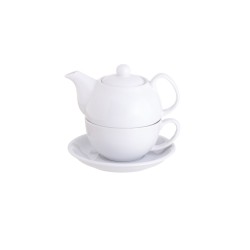 Bule porcelana com chávena