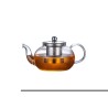 Bule de vidro com infusor inox